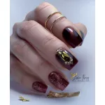 Advent 13 - Gel lak 8 ml - Magnetická červená -