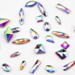 120 dílná sada kamínků s pinzetou a voskovou tužkou -Crystal AB -