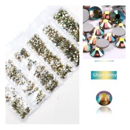   1680 dílná sada křišťálových kamínků v 6 velikostech P32 - Ghost Shiny