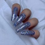  Gelová umělá špička na nehty, REFILL vel. 9, L zúžená kostka - čirá - 50 ks