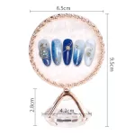 Dekorační podnos na prezentaci - bílý se zlatým lemováním