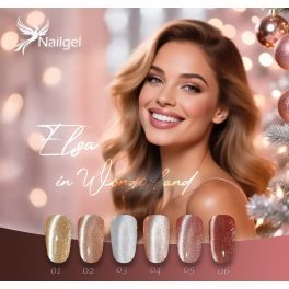   Elza In Wonderland gel lak kolekce se 6 gel laky a dárkem – margarétou.