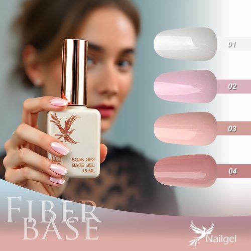  Fiber Base – 4dílná kolekce podkladových gel laků