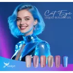 Cat Eye Liquid Builder 6dílná kolekce v pumpovacím kelímku, s dárkem – kopretinou