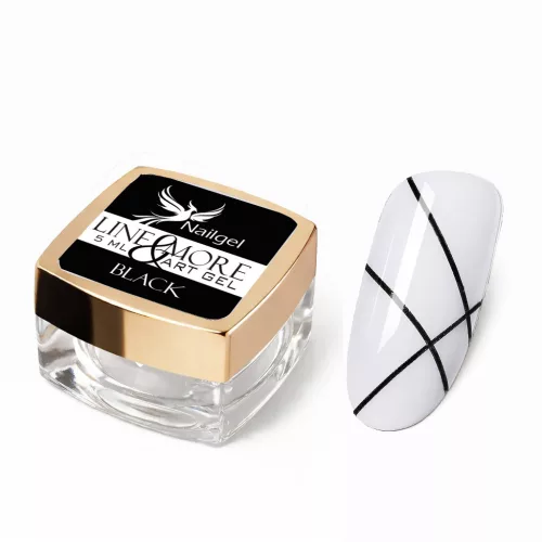 Line&More Artgel malovací gel -Black- 5ml