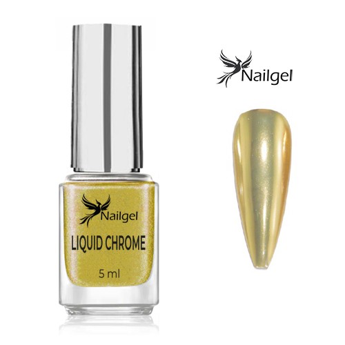 Liquid Chrome Gold  - tekutý chromový prášek 5 ml