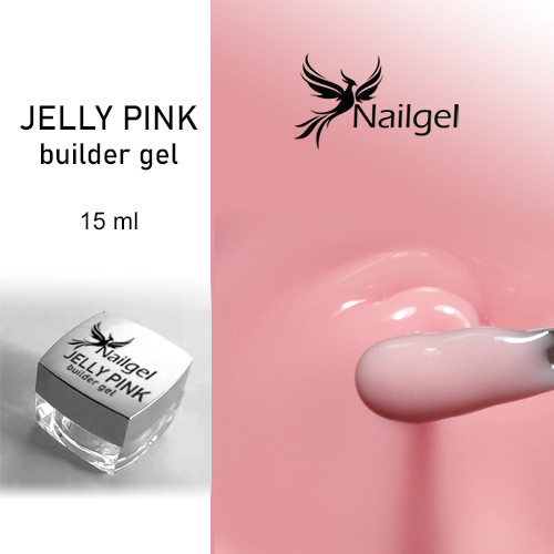Stavební gel -04-/ builder gel jelly pink 15ml