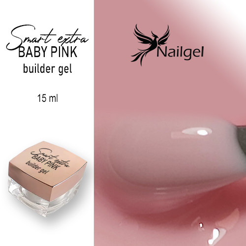 Smart extra Stavební gel  -03- / builder gel baby pink 15 ml