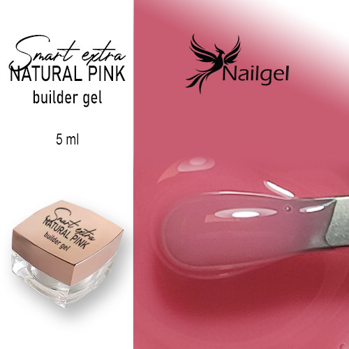 Smart extra Stavební gel  -12- / builder gel natural pink 5 ml