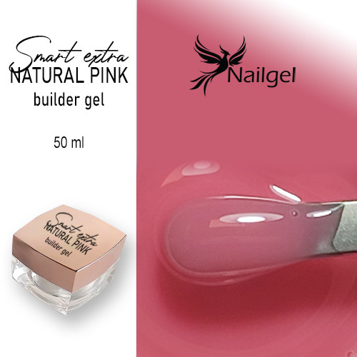 Smart extra Stavební gel  -12- / builder gel natural pink 50 ml