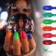 Kolekce reflexních gel laků Neon Oracle – 6 ks gel laků s dárkovou vzorkovací margarétou