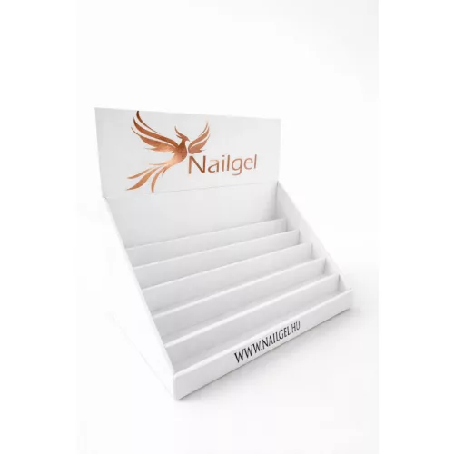 Nailgel salonní kartonový prezentační stojan – pro 72 ks gel laků Nailgel