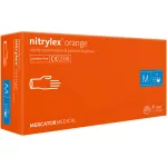 Nitrylex oranžové nitrilové nepudrované vyšetřovací rukavice M