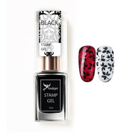 Razítkovací lak – Stamp gel – BLACK 10 ml