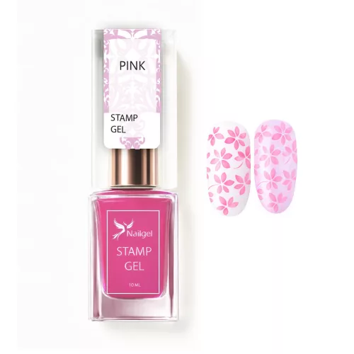 Razítkovací lak – Stamp gel – PINK 10 ml