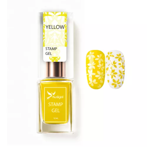 Razítkovací lak – Stamp gel – YELLOW 10 ml