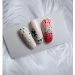 Polka  Velvet Top Coat - Black dots  -Lesk gel 8ml
